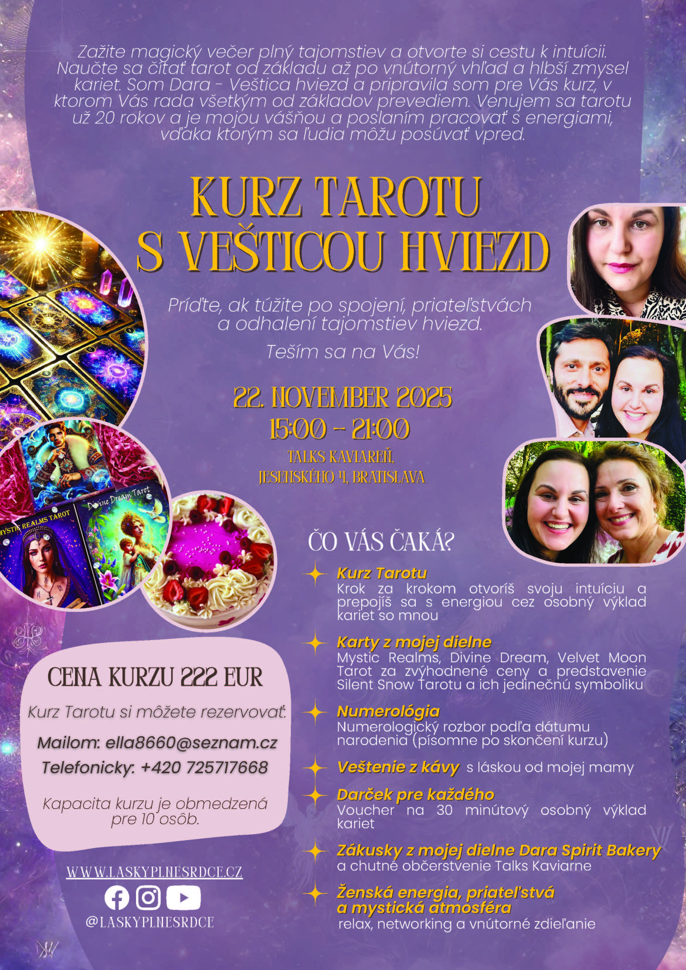 Kurz Tarotu s Vesticou Hviezd